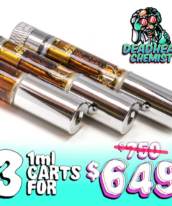 Buy Deadhead Chemist DMT 3 Cartridges Deal 1mL Online